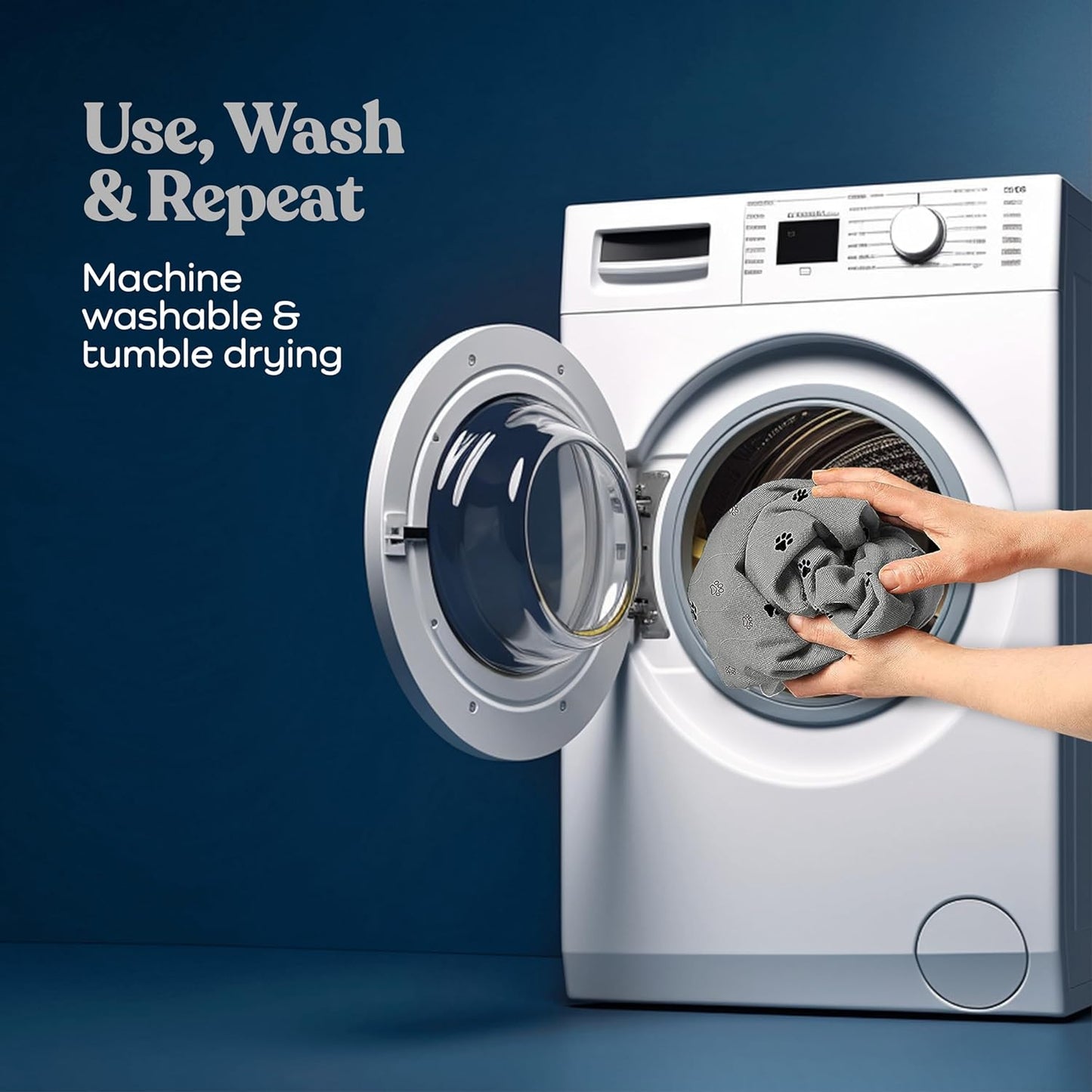 Quick-Dry Washable Pee Pads for Dogs - 2-Pack Superior Reusable Puppy Pads - 100% Waterproof Dog Pee Pad - Protects against Urine Leakage, Non-Slip Grip Prevents Slipping and Bunching