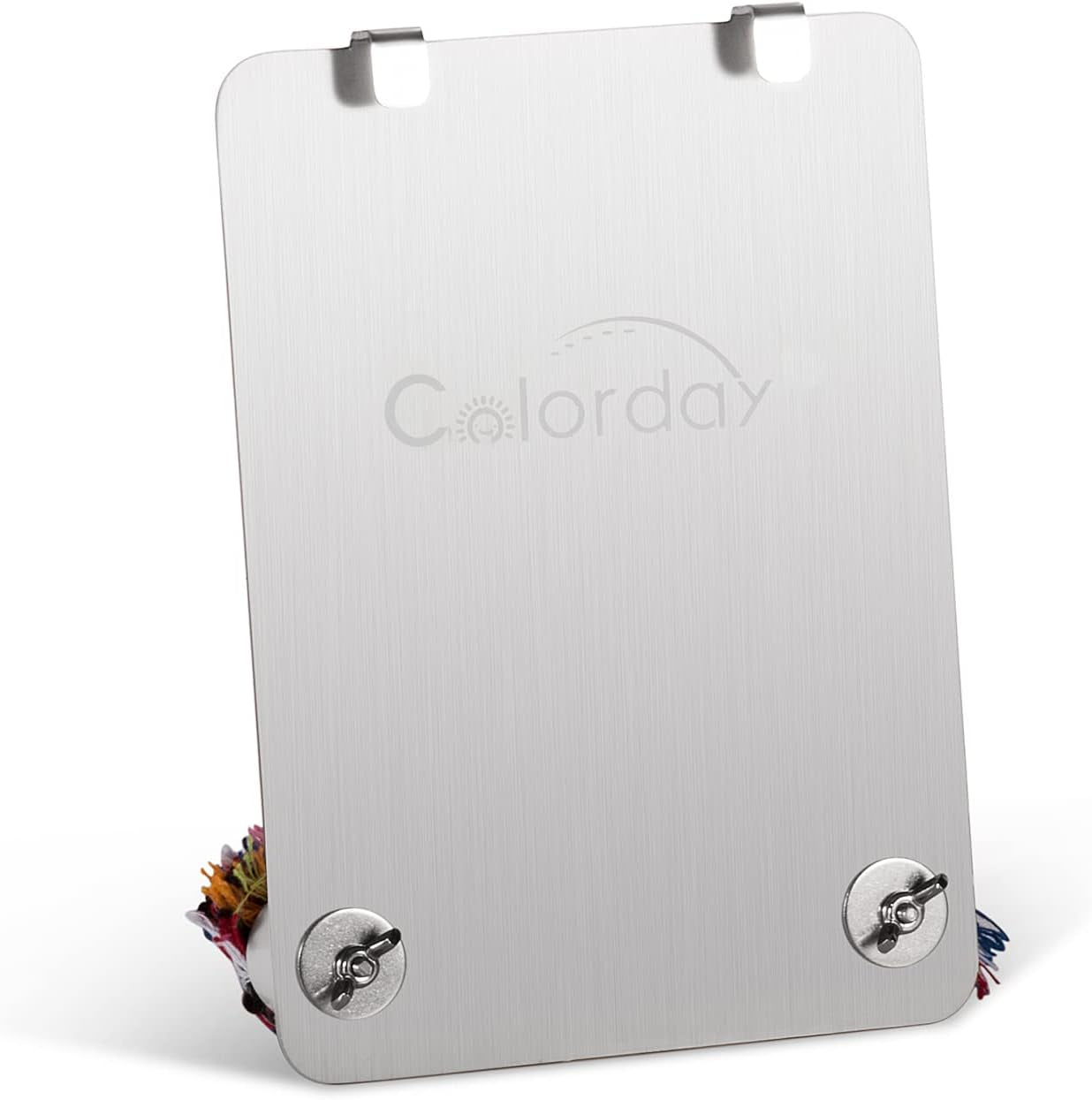 9 Inch Stainless Steel Bird Mirror with Rope Perch, Bird Toys Swing, Comfy Perch for African Grey Parakeet Cockatiel Conure Lovebird Finch Canaries